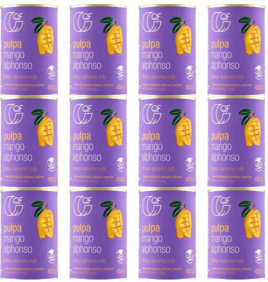 Zdjęcie De Care Group 12 X Pulpa Z Mango Alphonso Bez Dodatku Cukru 450g Qf - Twardogóra