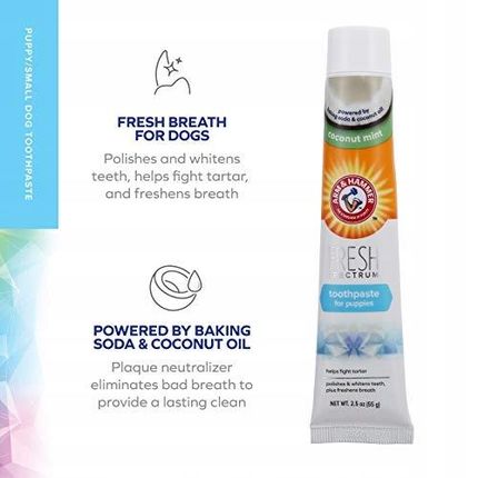 Arm & Hammer Fresh Coconut Mint Toothpaste Pup - zdjęcie 4