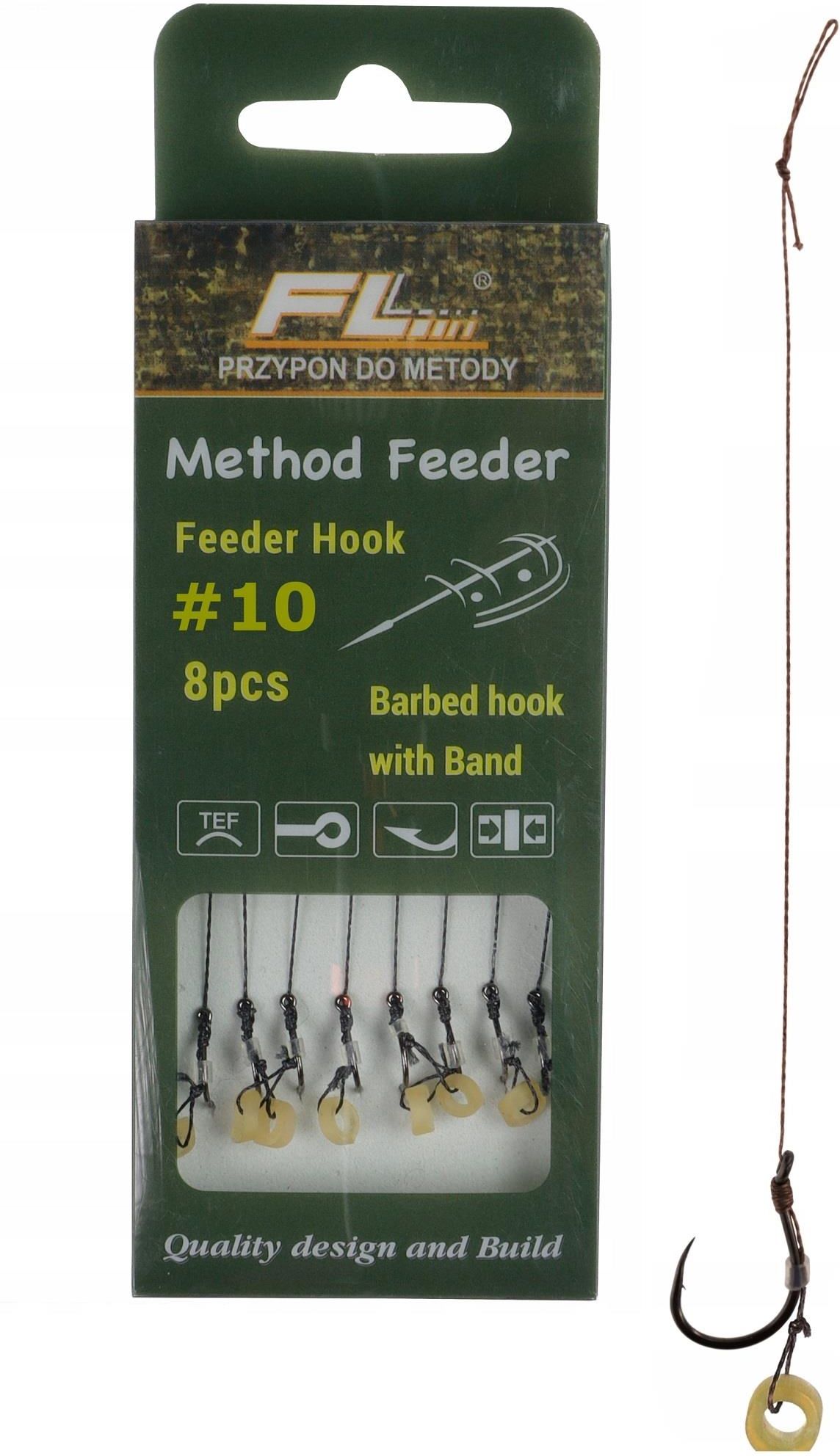 Fl Teflonowe Haczyki Method Feeder Na Przyponie 10 641824 Ceny I