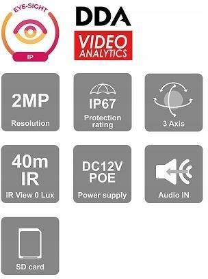 Provision-Isr Kamera Ip I4-320Ipen-36 2Mpx (I4320IPEN36) - zdjęcie 2