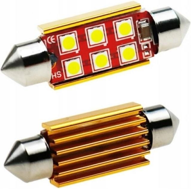 Żarowka samochodowa Arczi Kom Żarówka C5W 6 Led 3535 Canbus Can Bus