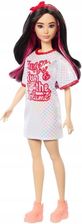 Barbie Fashionistas #214 Lalka brunetka z falowanymi włosami FBR37 HRH12