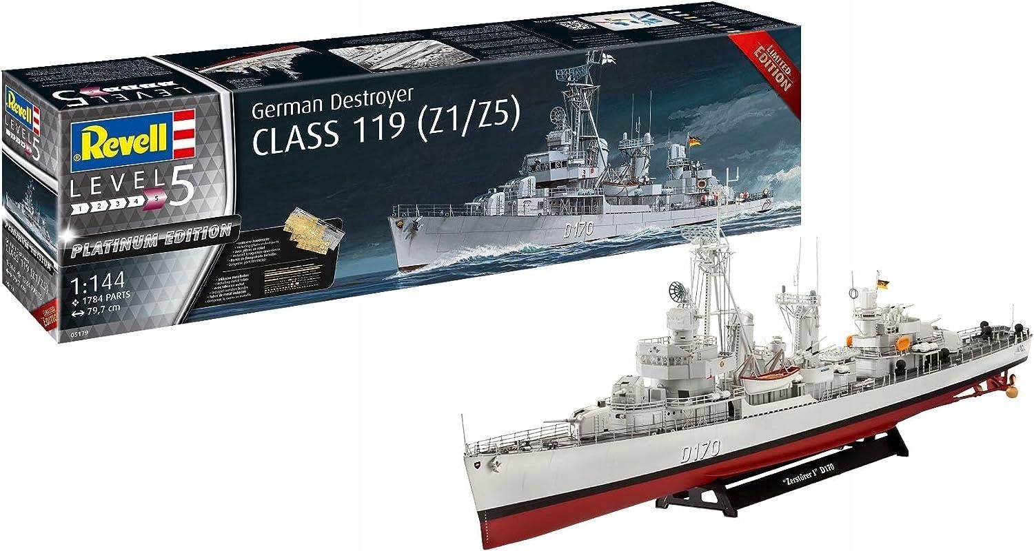 Revell Model Do Sklejania Statek German Destroyer Class 119 1 144 05179