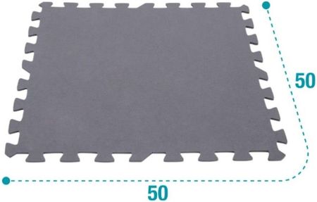 Intex Plandeka Ochronna Szary 100X0,5X200cm 12szt. - zdjęcie 2