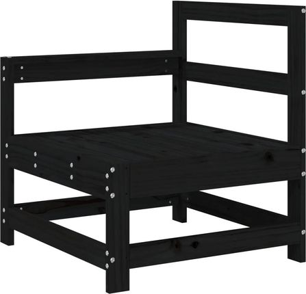 Vidaxl Zestaw Mebli Ogrodowych Czarny Lite Drewno Sosnowe 825531 3-Cz. - zdjęcie 3