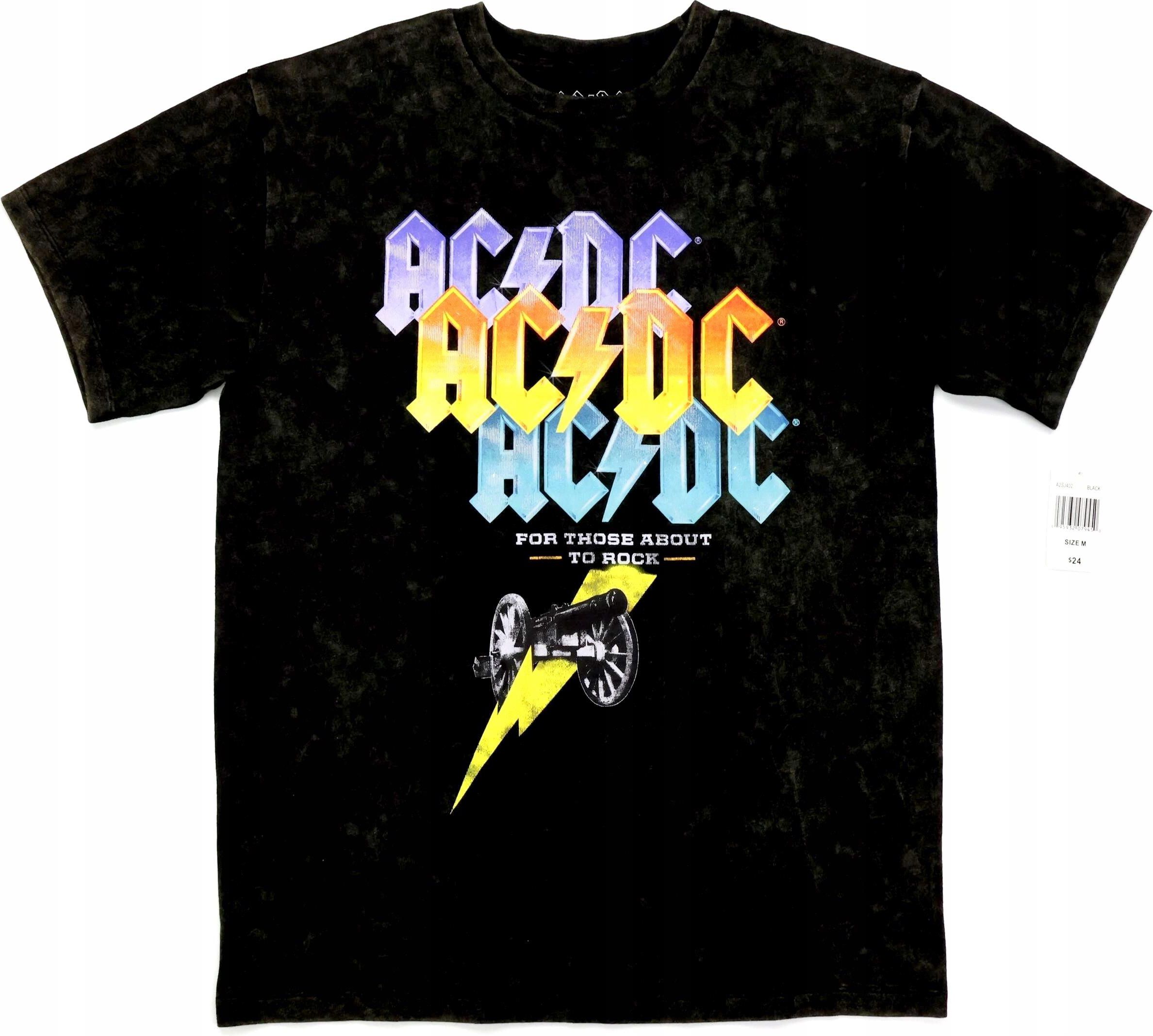 Ac dc Zespól Rock Muzyka Koszulka męska młodzieżowa T shirt r M Ceny