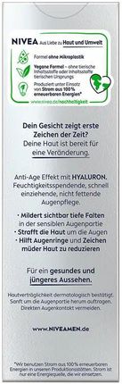 Nivea Men Hyaluron Men Hyaluron Krem Pod Oczy Na Worki I Zmarszczki Dla Mężczyzn 15ml - zdjęcie 3