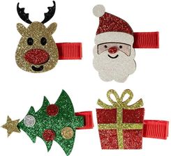 Zdjęcie Arpex Świateczne Brokatowe Spinki 2 szt. - Chojna