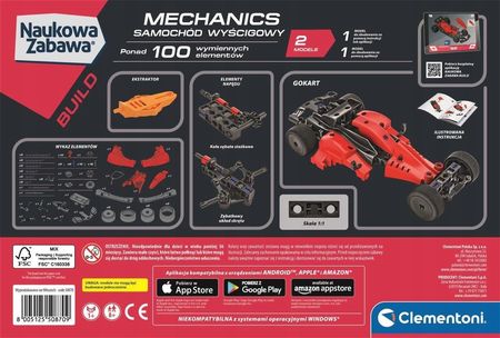 Clementoni Laboratorium Mechaniki Samochód Wyścigowy - zdjęcie 6