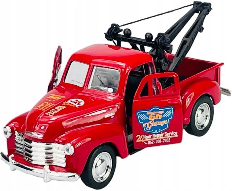 Welly Old Timer 1953 Chevrolet Tow Truck Czerwony 1 34 Metalowy Nowy