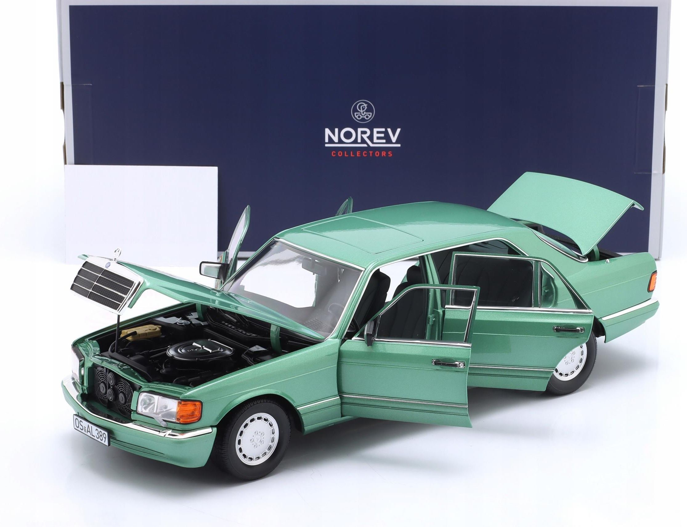 Norev Mercedes Benz Sel W Light Green Metallic