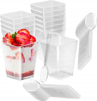 Pojemniki Piramida Pucharki 150Ml 24szt. Łyżeczki 50 1646623929 - zdjęcie 3