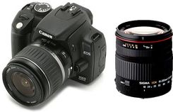 Lustrzanka Canon EOS 350D Czarny + 18-55mm - zdjęcie 1