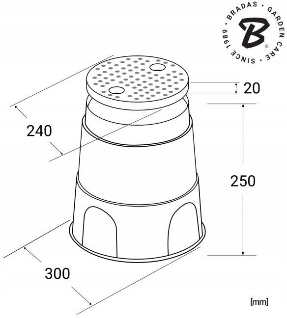 Do Nawadniania Ogrodu Bradas Skrzynia Zaworowa Okr G A Du A Cm Dssz