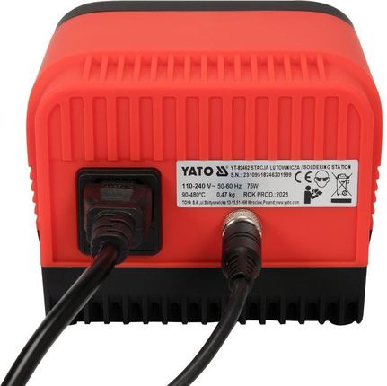 Yato STACJA LUTOWNICZA CYFROWA 75W TYP GROT, WYŚWIETLACZ LCD (1 SZT) - zdjęcie 3