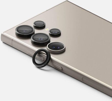 Ringke Osłona Aparatu Samsung Galaxy S24 Ultra Camera Frame Protector Czarne - zdjęcie 4