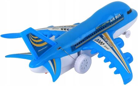 Leantoys Samolot Zdalnie Sterowany R/C Światła Niebieski Diy - zdjęcie 4