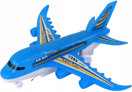 Leantoys Samolot Zdalnie Sterowany R/C Światła Niebieski Diy - zdjęcie 3