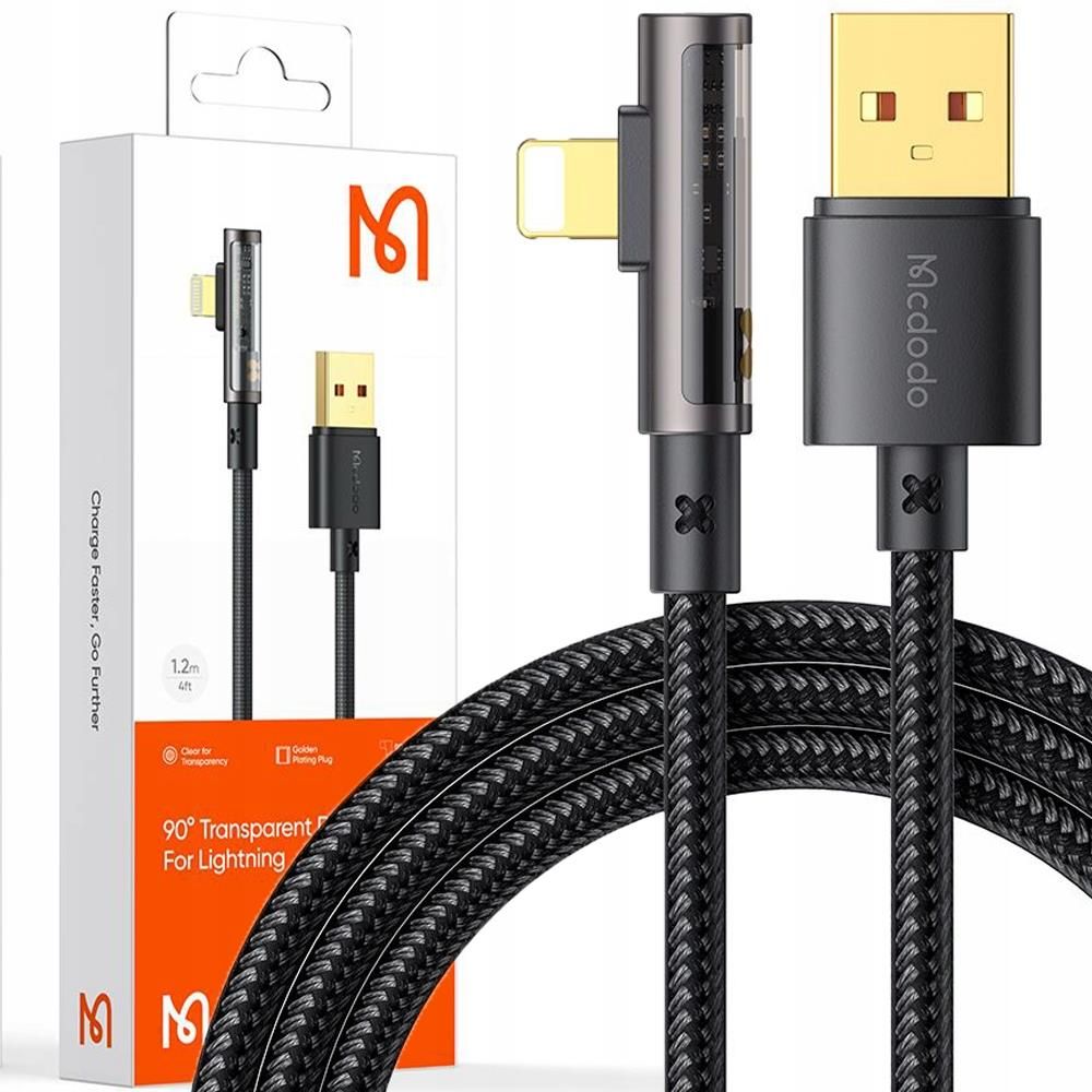 Mcdodo Kabel Kątowy Usb Lightning Szybkiego Ładowania 36W Do Iphone 14