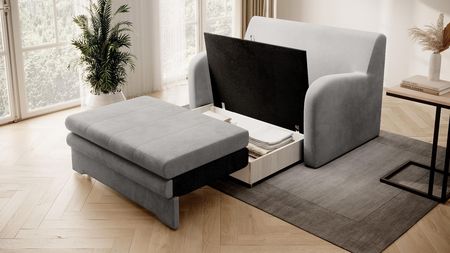 Eltap Sofa Rozkładana Z Funkcją Spania Ario Jasnoszara - zdjęcie 3