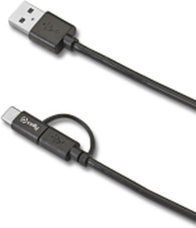 Celly Kabel Usb C Do Usb Usbcmicro Czarny Opinie I Ceny Na Ceneo Pl