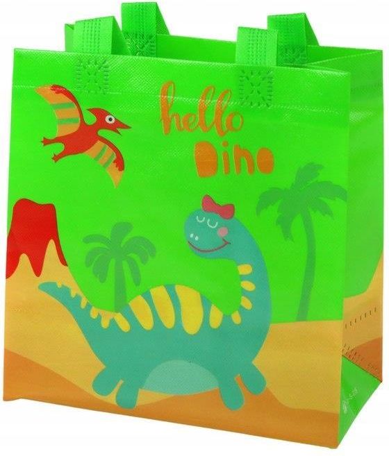 Zdjęcie Torba Prezentowa Dinozaur Zielona 23X21,5X11Cm - Bochnia