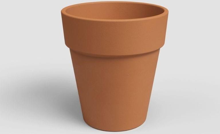 Polnix Wysoka Donica Z Gliny Vaso Alto Terracotta 30Cm Gliniana