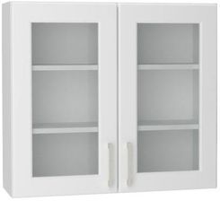 Zdjęcie Stolkar Szafka Kuchenna Przeszklona 80 Natalia Ws80 Biała Połysk 0100207 - Płock