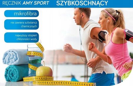 Eurofirany Ręcznik Z Mikrofibry Amy 80X150 Turkusowy 114642 - zdjęcie 2