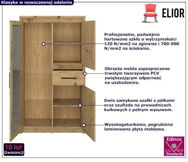 Elior Przeszklona Witryna Z Szuflad D B Artisan Basani X