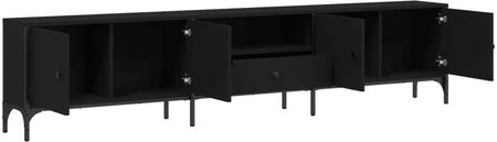 Vidaxl Szafka Pod Tv Z Szufladą Czarna 200X25X44 Cm 13452 838988 - zdjęcie 2