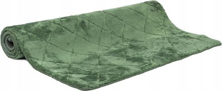 Dywan Pluszowy Chodnik Miękki Antypoślizgowy Do Sypialni 60x100cm Zielony - zdjęcie 4