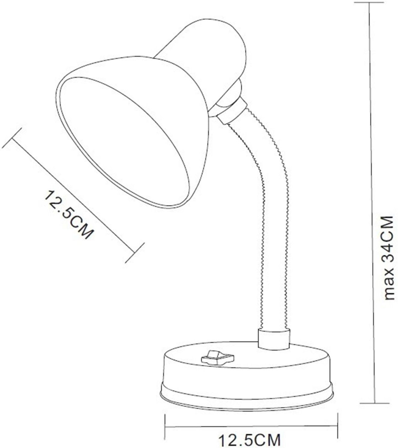 Lampa Lampka Biurkowa Sto Owa Regulowana Szkolna Nocna E Niebieska