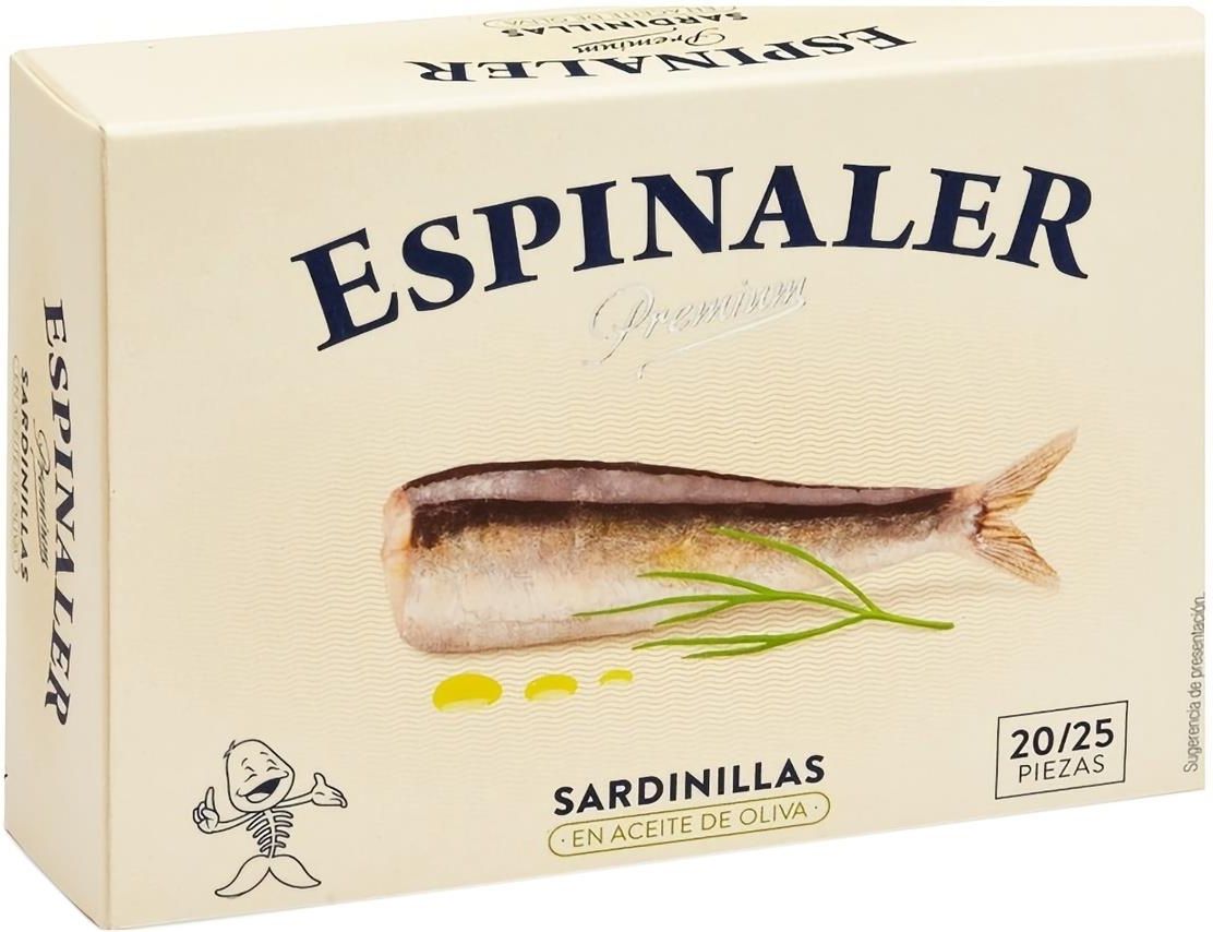 Espinaler Premium Sardynki Małe W Oliwie 115g Ceny i opinie Ceneo pl