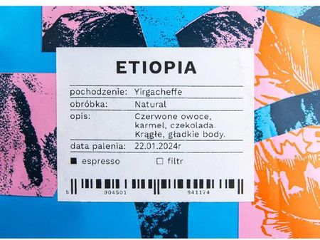 Kafar Ziarnista Etiopia Yirgacheffe Espresso 1kg - zdjęcie 2