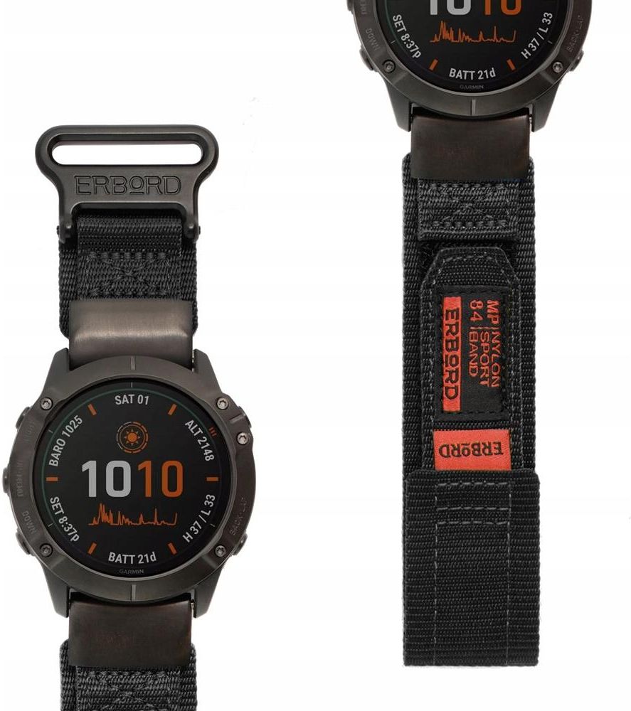 Erbord Pasek Nylonowy Quickfit Do Garmin Fenix X X X Pro X Rozmiar