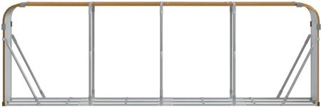 Vidaxl Stojak Na Drewno Jasny Brąz 300x45x100cm Stal Galwanizowana 364586 - zdjęcie 2