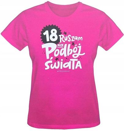 KOSZULKA M NA 18STKĘ RUSZAM NA PODBÓJ ŚWIATA - zdjęcie 2