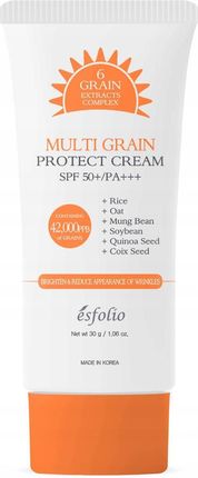 Esfolio Protect Cream Multi Grain Rozświetlający Krem Ochronny Do Opalania Spf 50+ 30 g - zdjęcie 2