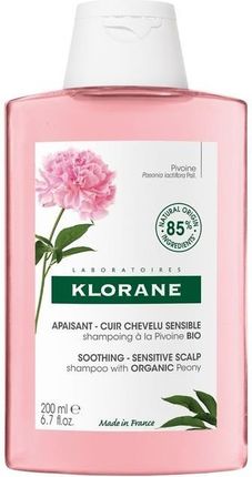 Klorane Soothing Shampoo Łagodny Szampon Do Włosów Z Piwonią 200 ml - zdjęcie 2