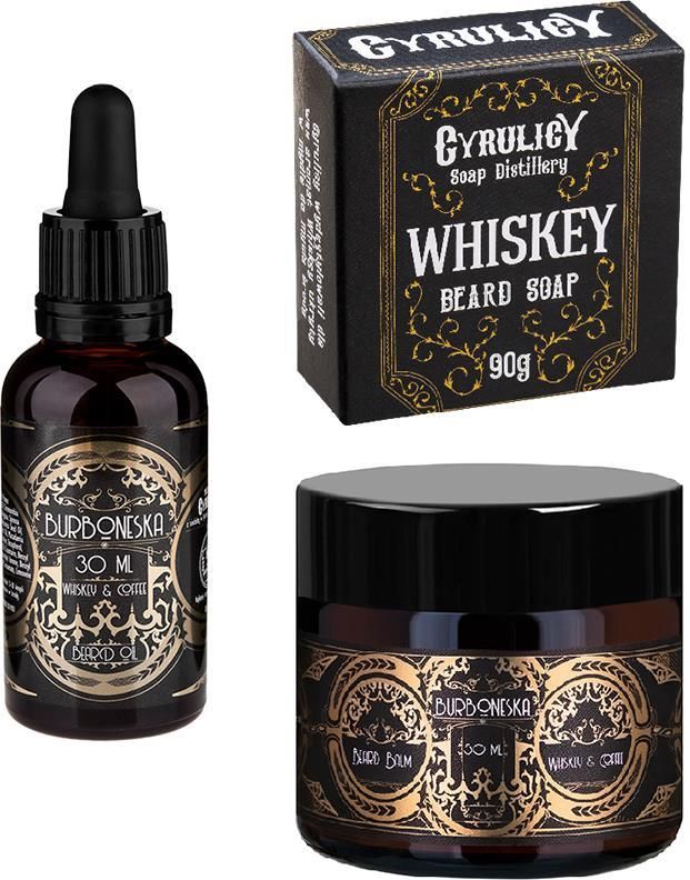 Cyrulicy Whiskey Coffee Zestaw Kosmetyk W Do Brody Olejek Burboneska