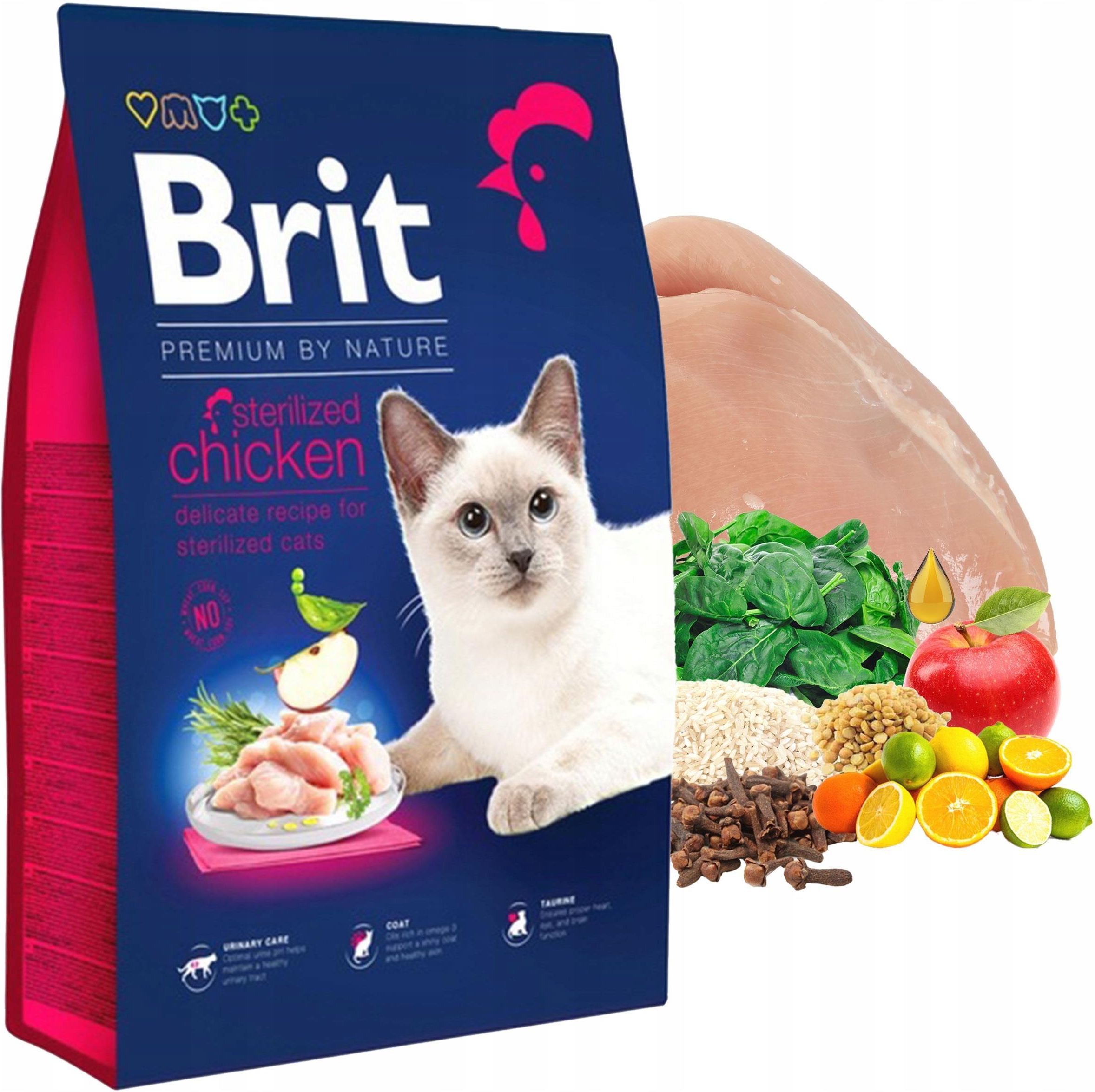 Karma Brit Cat Premium By Nature Sterilised Chicken 8kg Ceny I Opinie