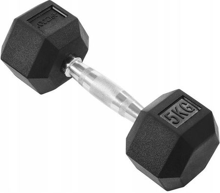 4FIZJO Stalowy Hex Do Ćwiczeń Gumowany 10kg - zdjęcie 2