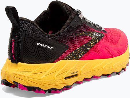 Brooks Damskie Cascadia 17 Diva Pink Black Lemon Chrome - zdjęcie 2
