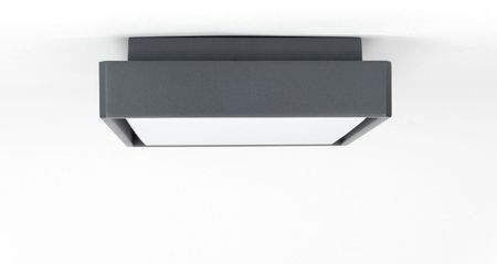 Su-Ma Plafon Nowoczesny Kwadratowy Hermetyczny Beni 18W 20Cm 1069Lm 4K Popiel Beni Bn-Kw200 - zdjęcie 4