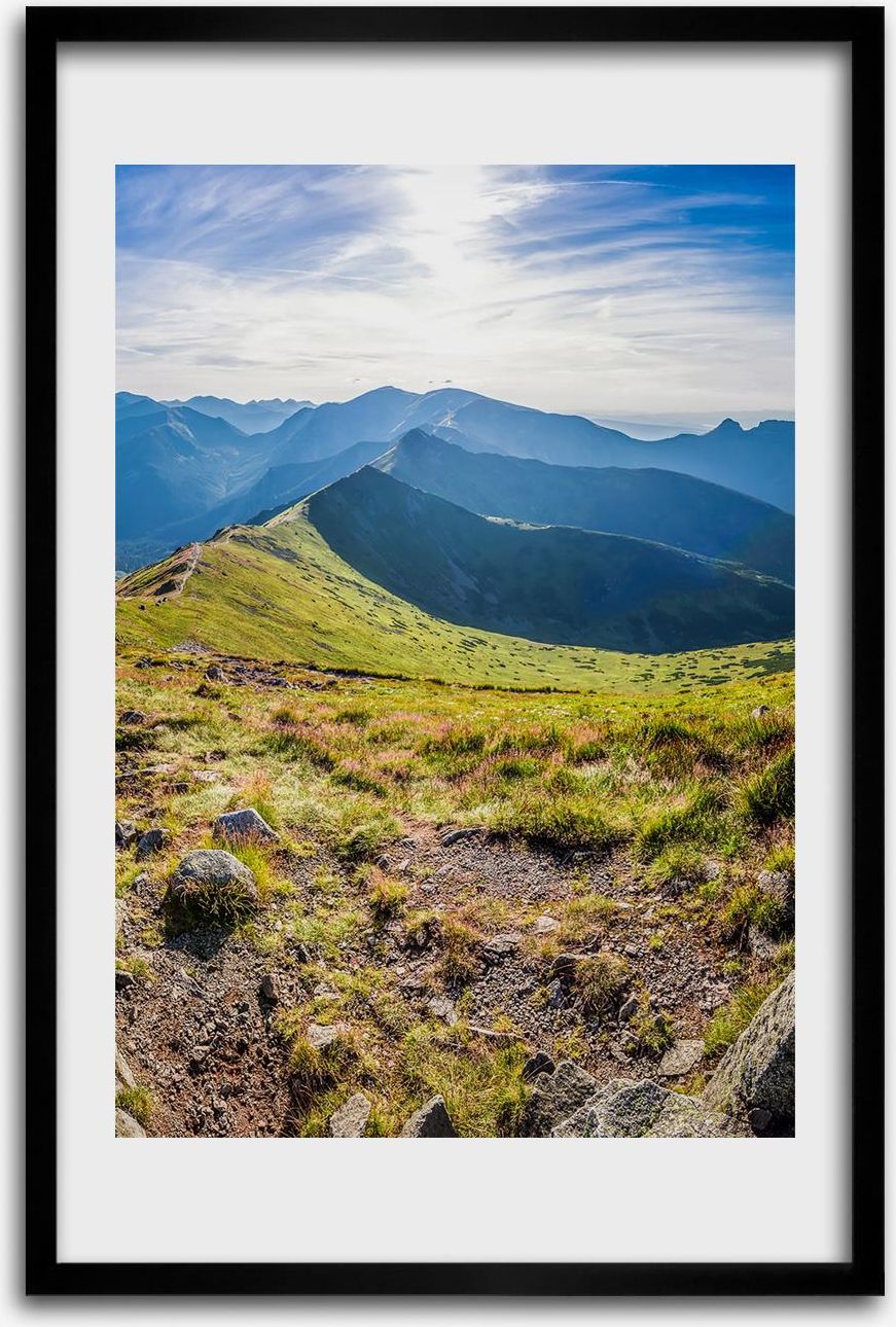 Tulup Piękny foto obraz zdjęcie w ramce Tatry 40x60 cm