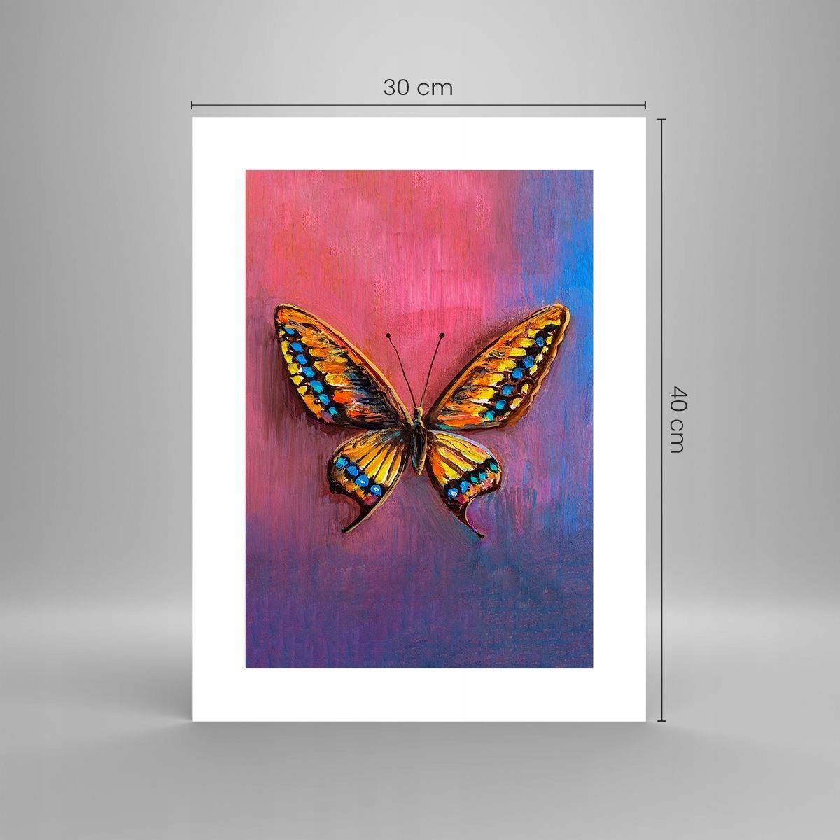 Arttor Obraz Plakat Do Salonu Sypialni 30x40 Motyl Foto Plakaty Na