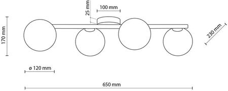Tk Lighting Estera Wood Lampa Podsufitowa Biały, Drewno (5769) - zdjęcie 2