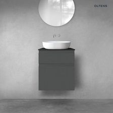 Zdjęcie Zestaw Mebli Łazienkowych 60 Cm Z Blatem Grafit Mat/Czarny Mat Vernal Oltens (68230400) - Debrzno