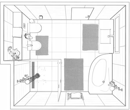 Dywanik Łazienkowy Multi Decor Belweder Prostokątny Szary - zdjęcie 5